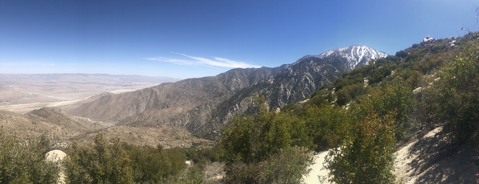 Pano on the way down San Jacinto